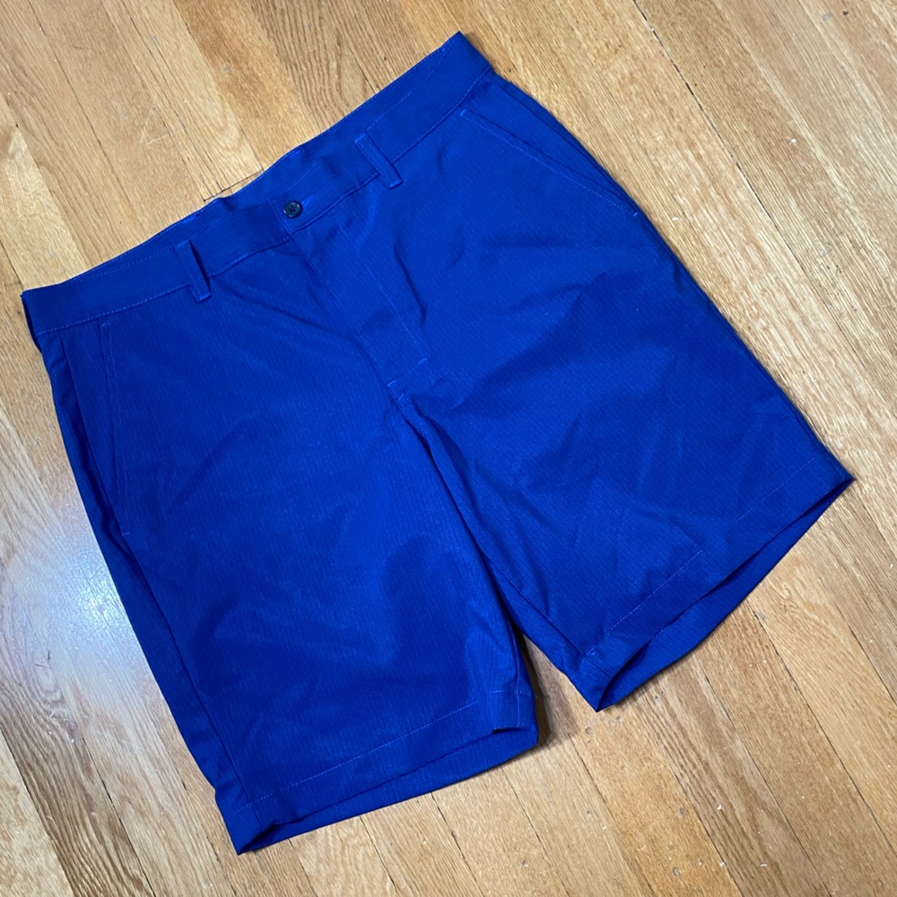 🎉LAST CALL🎉 Jack Nicklaus Blue Lightweight Flat Front Casual Golf Shorts 34
